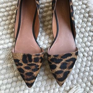 Rare Madewell Lydia leopard-print calf hair flats